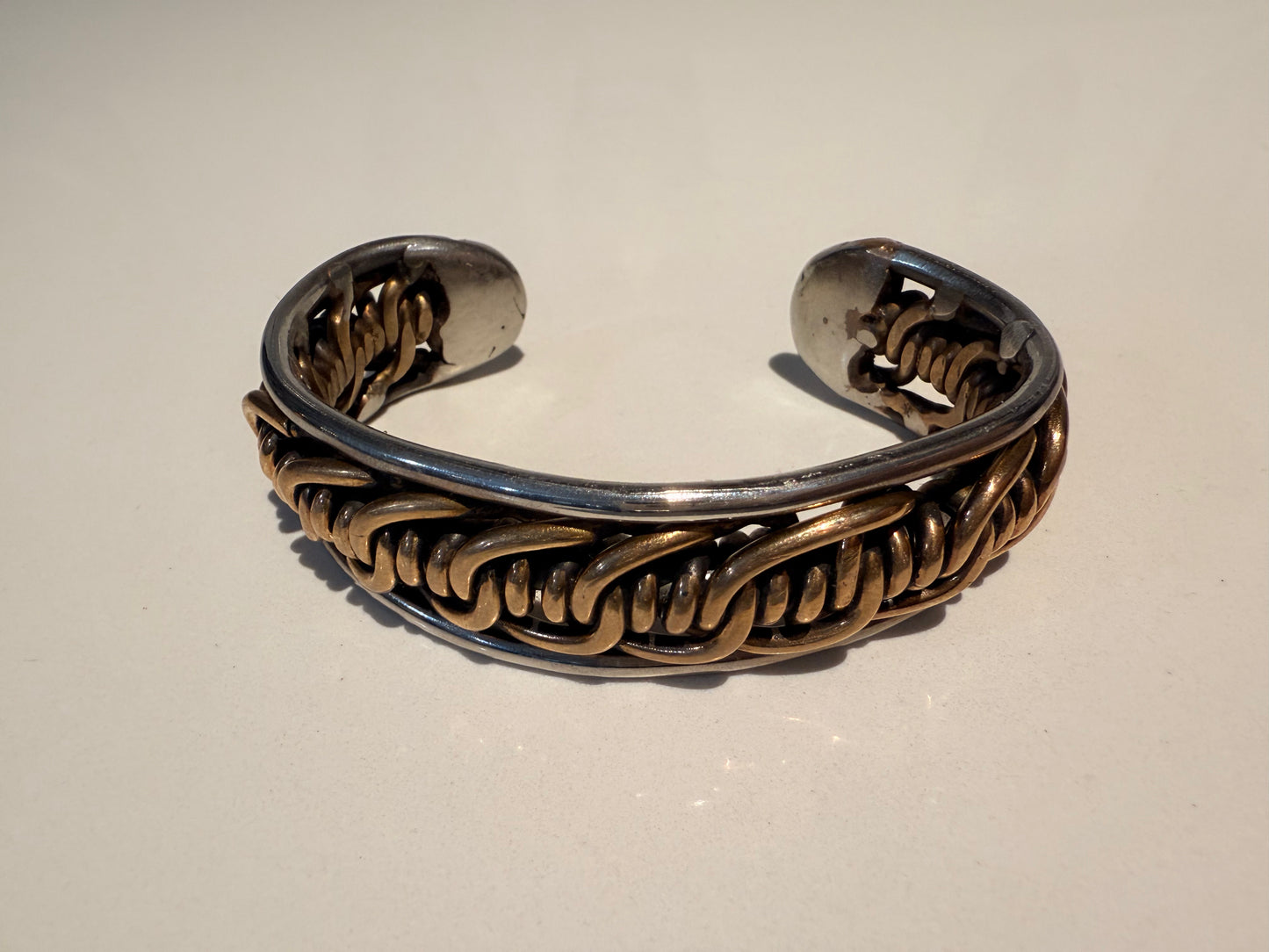 Bronze & Stainless Barbed Wire Bracelet (READY TO SHIP)