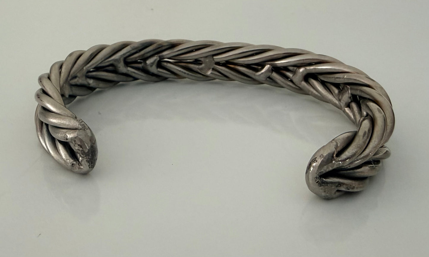 Silver Feather Stainless Bracelet  (READY TO SHIP)